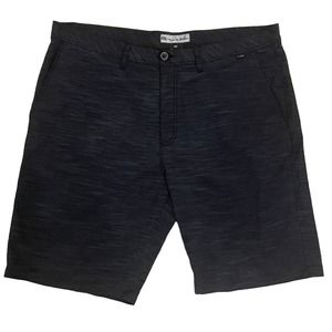 Travis Mathew Beck Shorts Golf Active Performance Hybrid Black Patterned Size 40